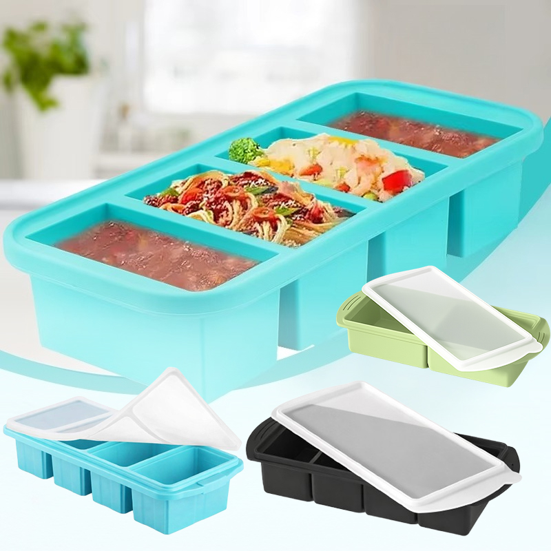 Meal Prep Frozen - Cetakan Es Batu Silikon Besar dengan