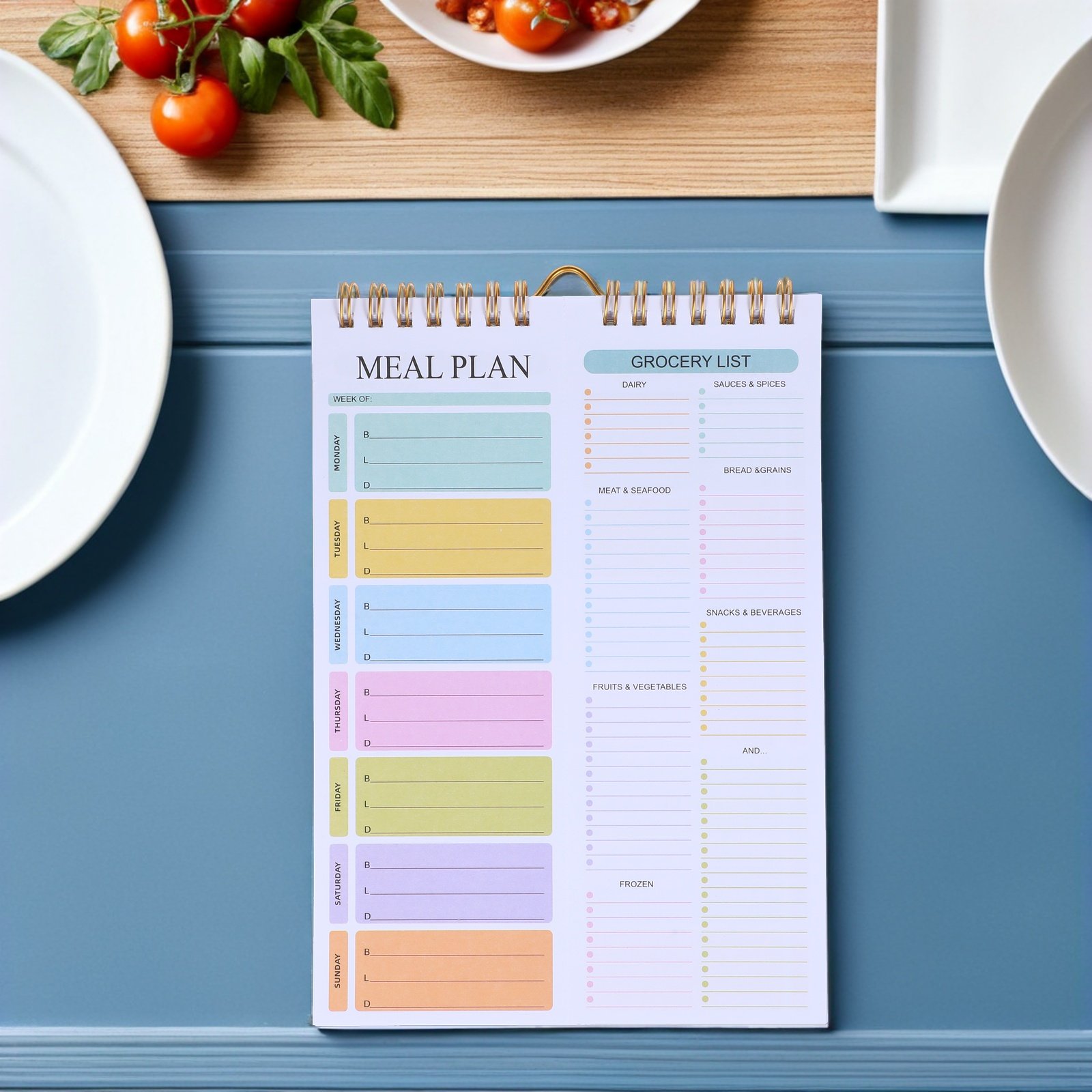 Meal Prep Grocery List - 52 Lembar Buku Catatan Perencana Makanan