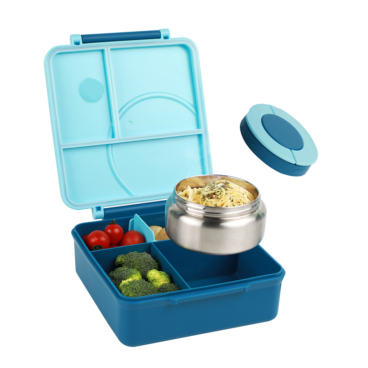 Meal Prep Soup - Kotak makan siang empat kisi dengan