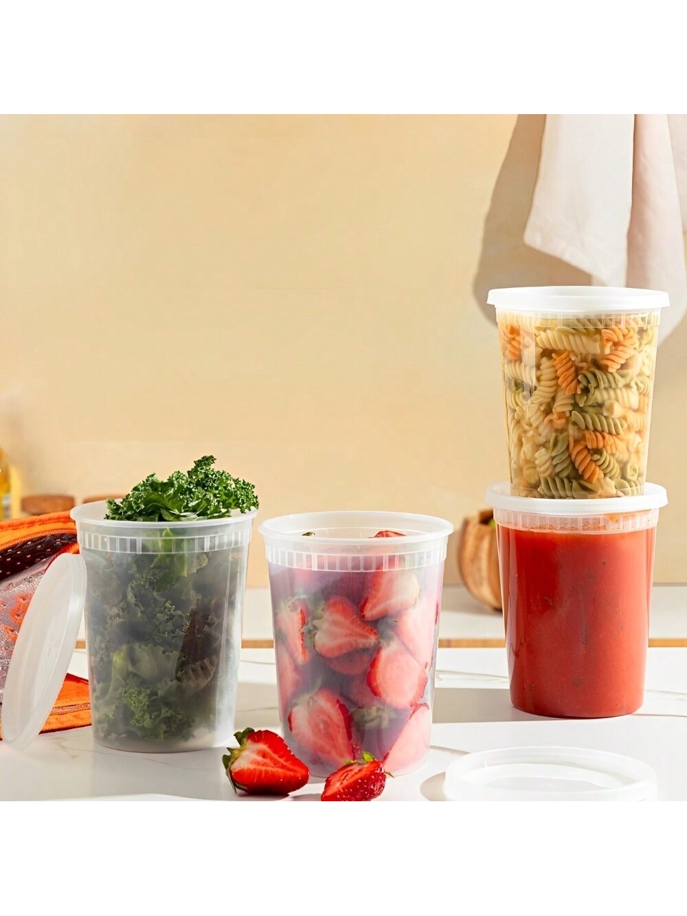 24 Pak 32oz wadah Deli dengan  - Meal Prep Soup ulasan dan harga