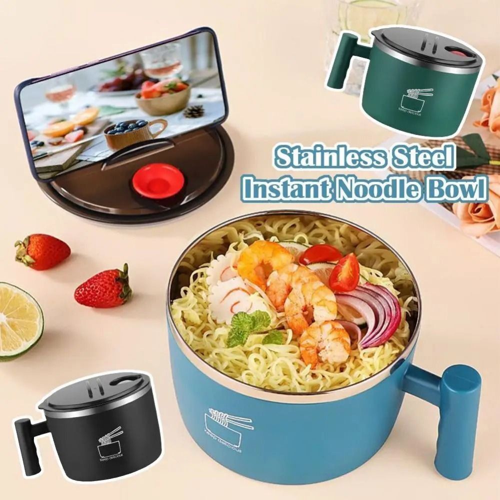 Mangkuk Ramen Stainless Steel  - Meal Prep Soup ulasan dan harga