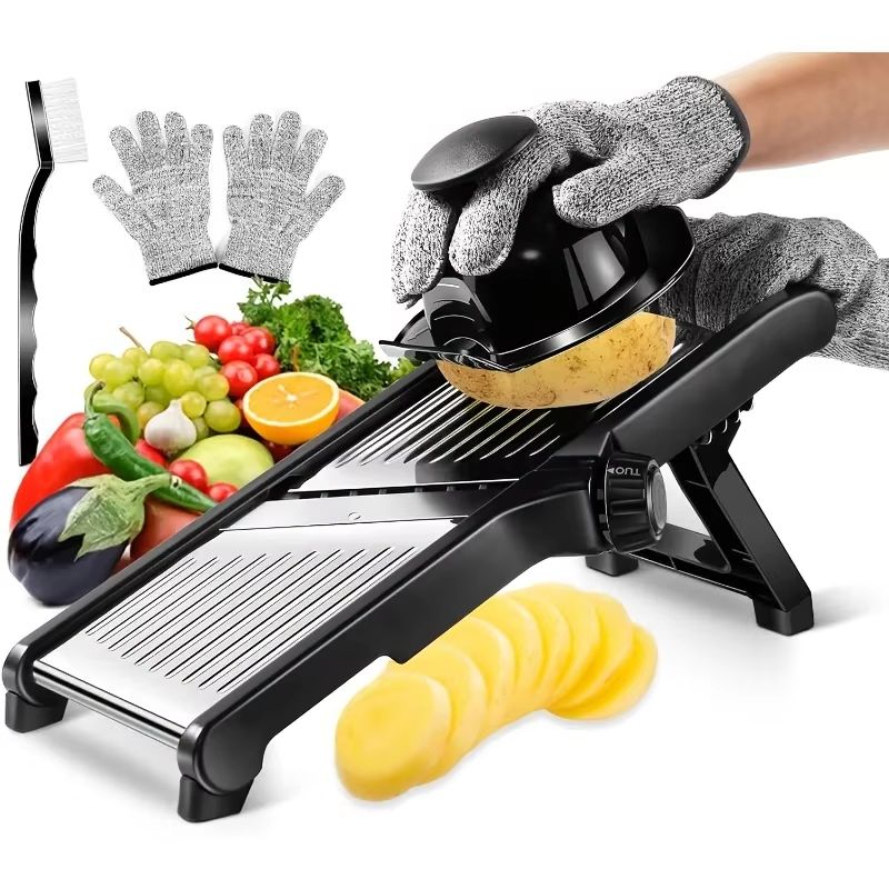 Pemotong Mandolin Baja Tahan K - Mandoline Slicer Guard ulasan dan harga