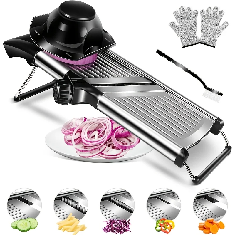 Pemotong Mandolin Baja Tahan K - Mandoline Slicer Guard ulasan dan harga
