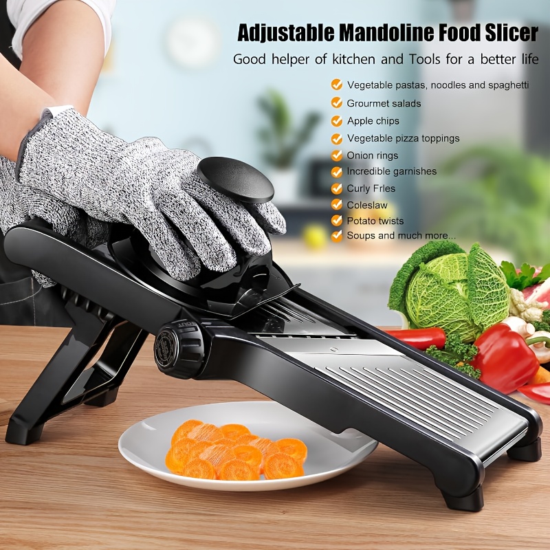 Pemotong Mandolin Baja Tahan K - Mandoline Slicer Guard ulasan dan harga