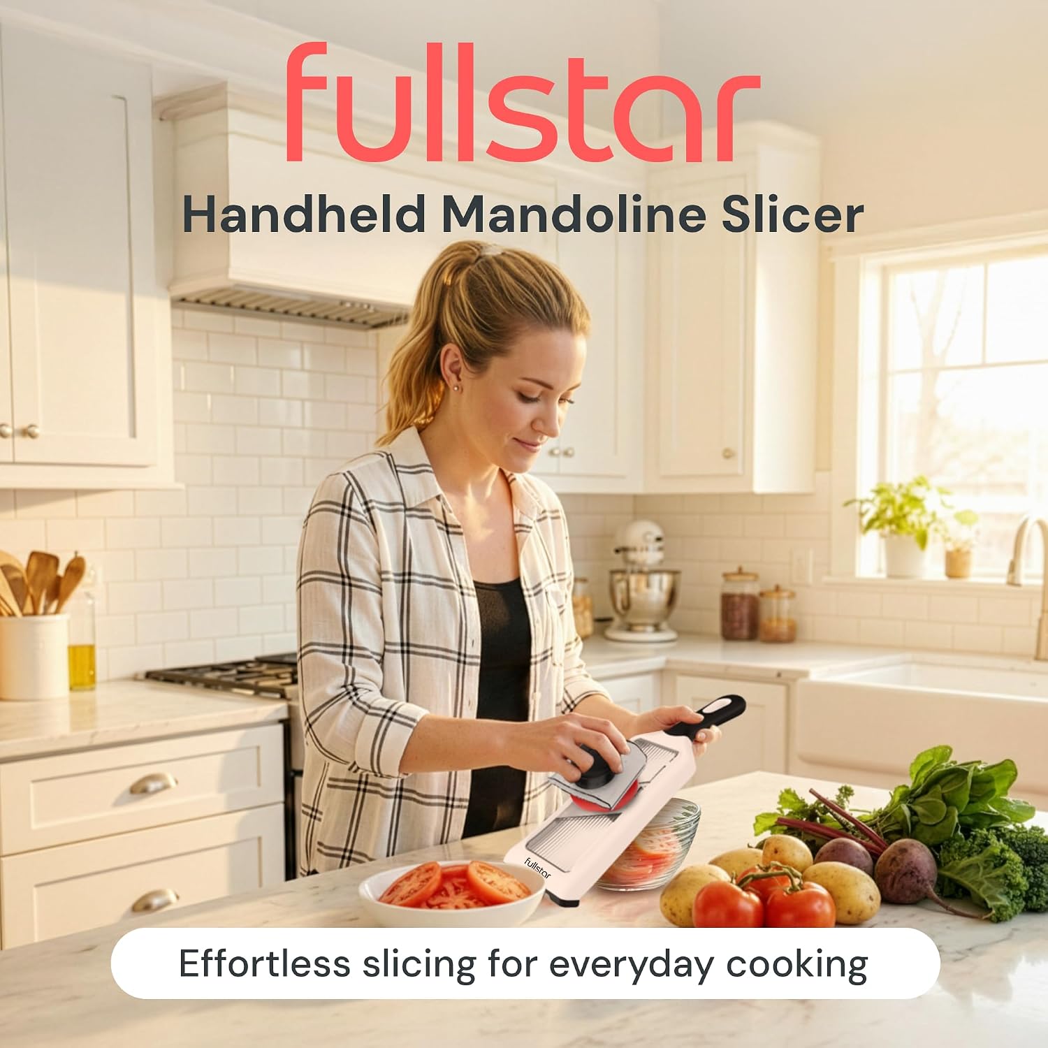 Alat Pengiris Mandolin Genggam - Mandoline Slicer Guard ulasan dan harga