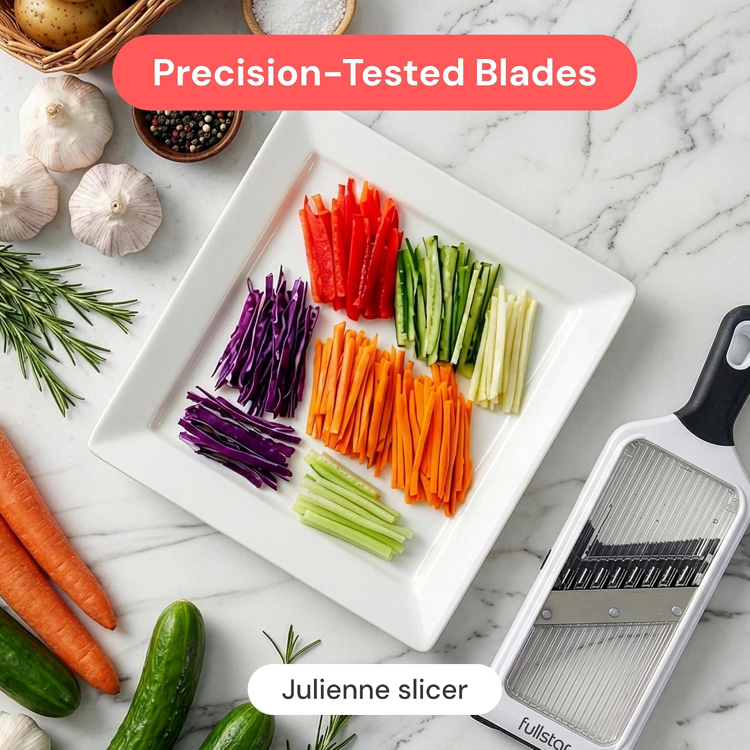 Alat Pengiris Mandolin Genggam - Mandoline Slicer Guard ulasan dan harga