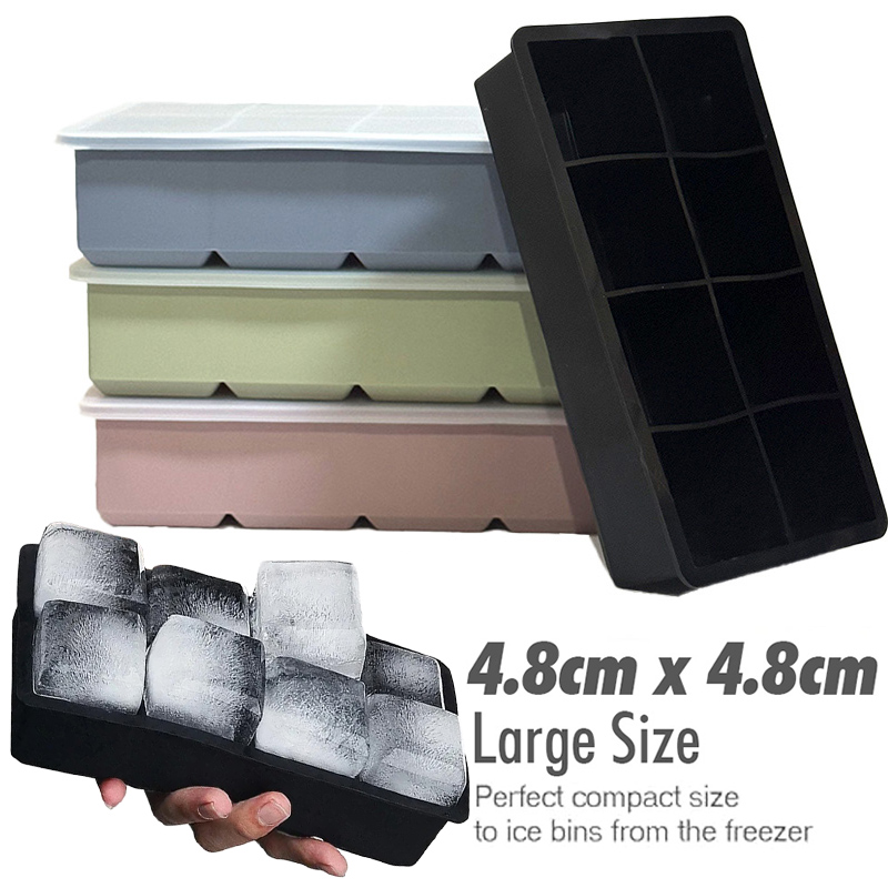 Baki Es Batu Cetakan Silikon E - Meal Prep Frozen ulasan dan harga