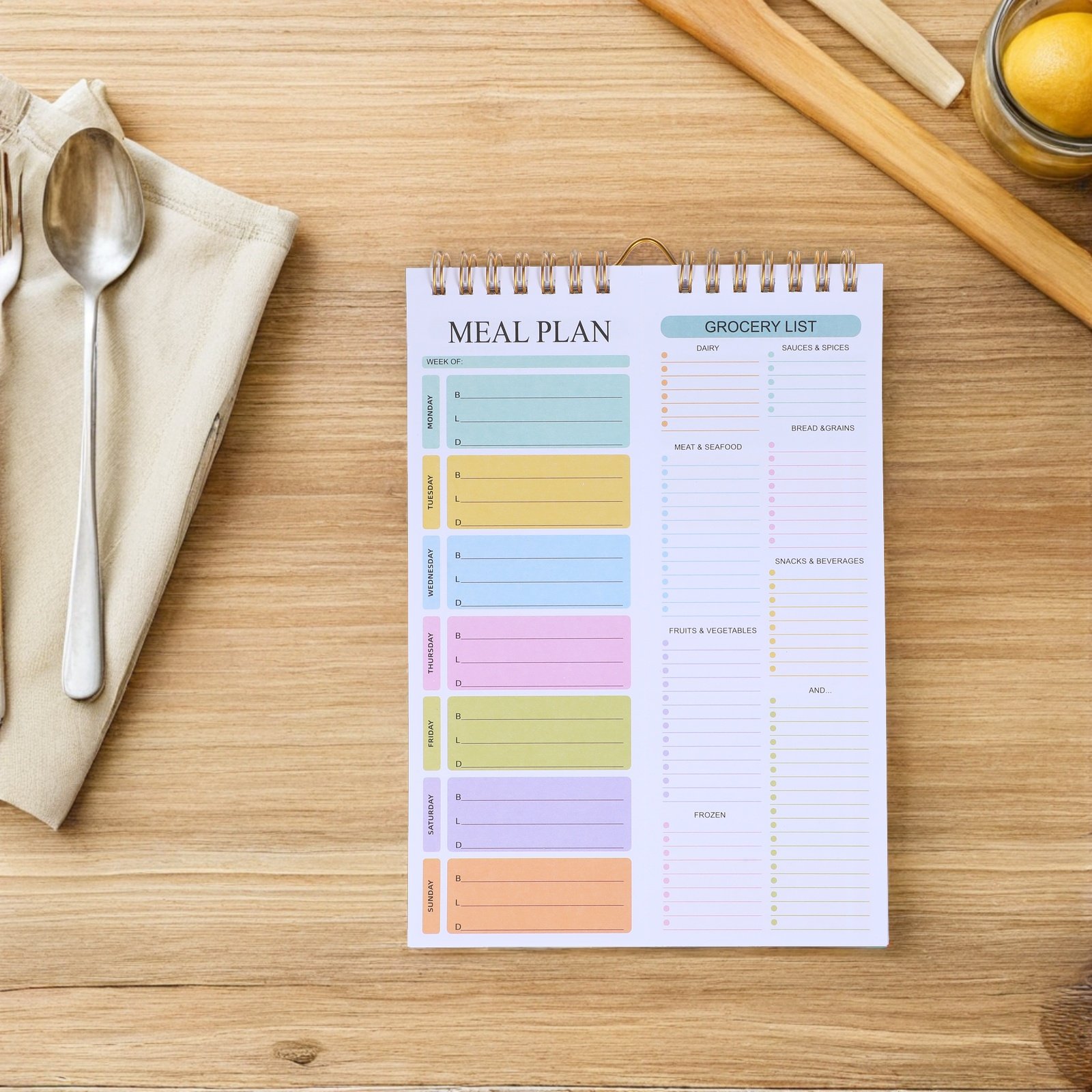 52 Lembar Buku Catatan Perenca - Meal Prep Grocery List ulasan dan harga