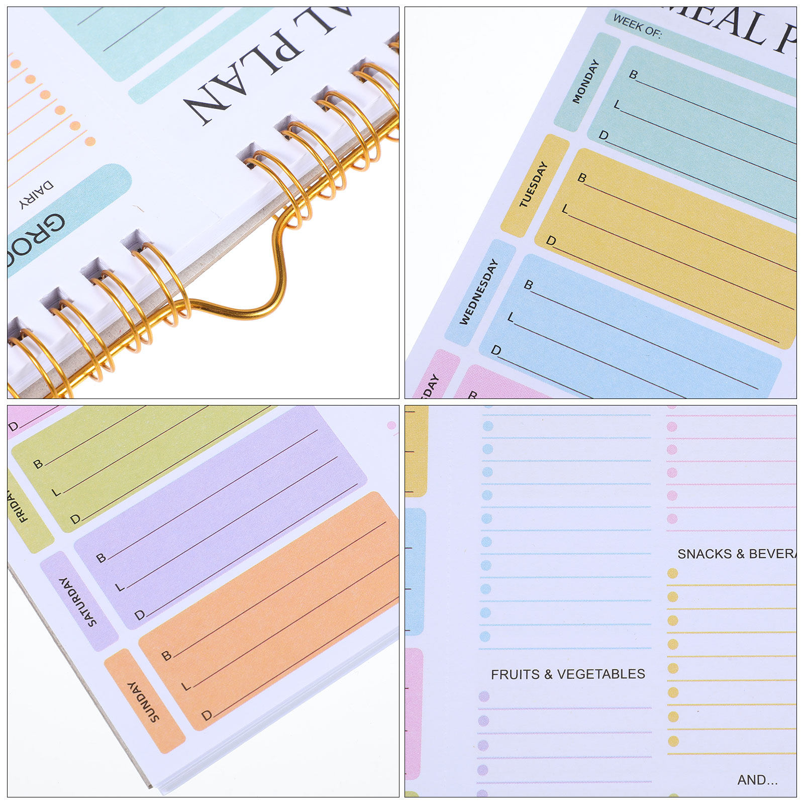 52 Lembar Buku Catatan Perenca - Meal Prep Grocery List ulasan dan harga