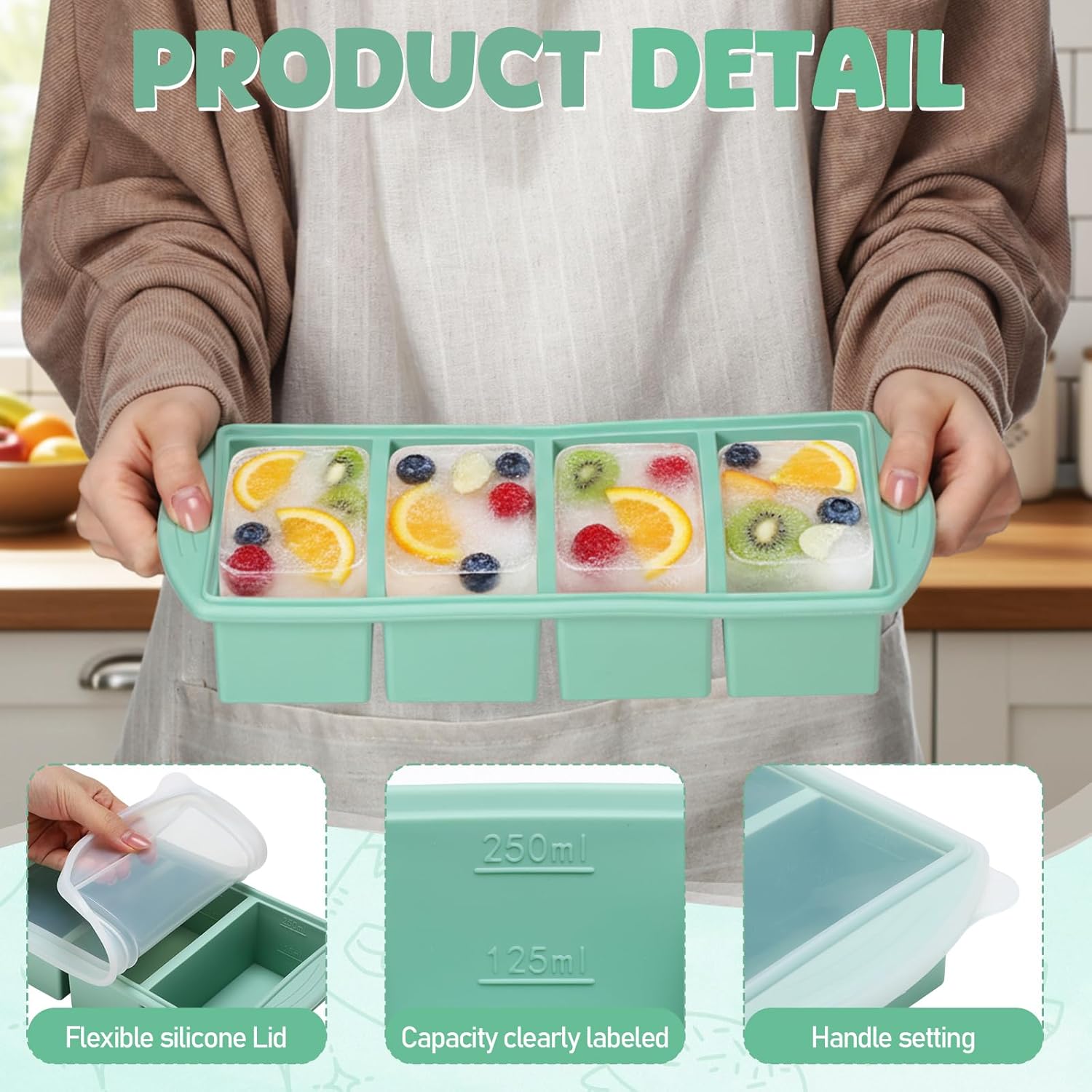 Cetakan Silikon untuk Freezer  - Meal Prep Frozen ulasan dan harga