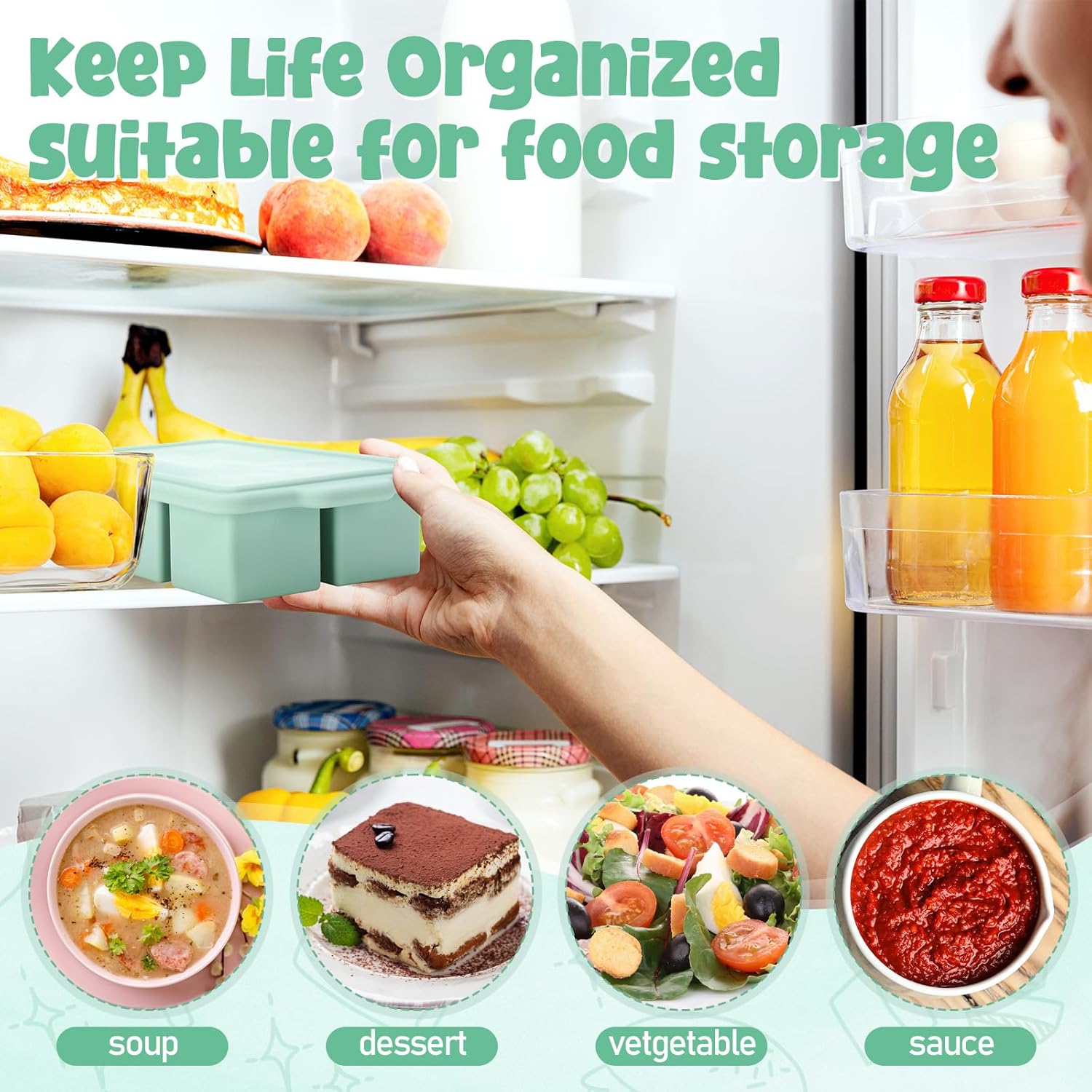 Cetakan Silikon untuk Freezer  - Meal Prep Frozen ulasan dan harga