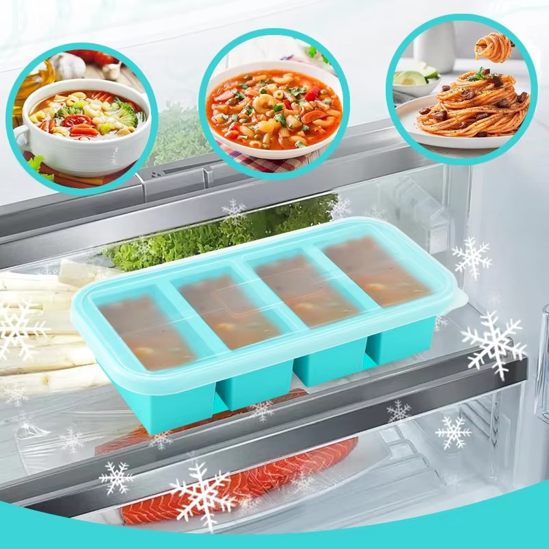 Baki Silikon Kapasitas Besar F - Meal Prep Frozen ulasan dan harga