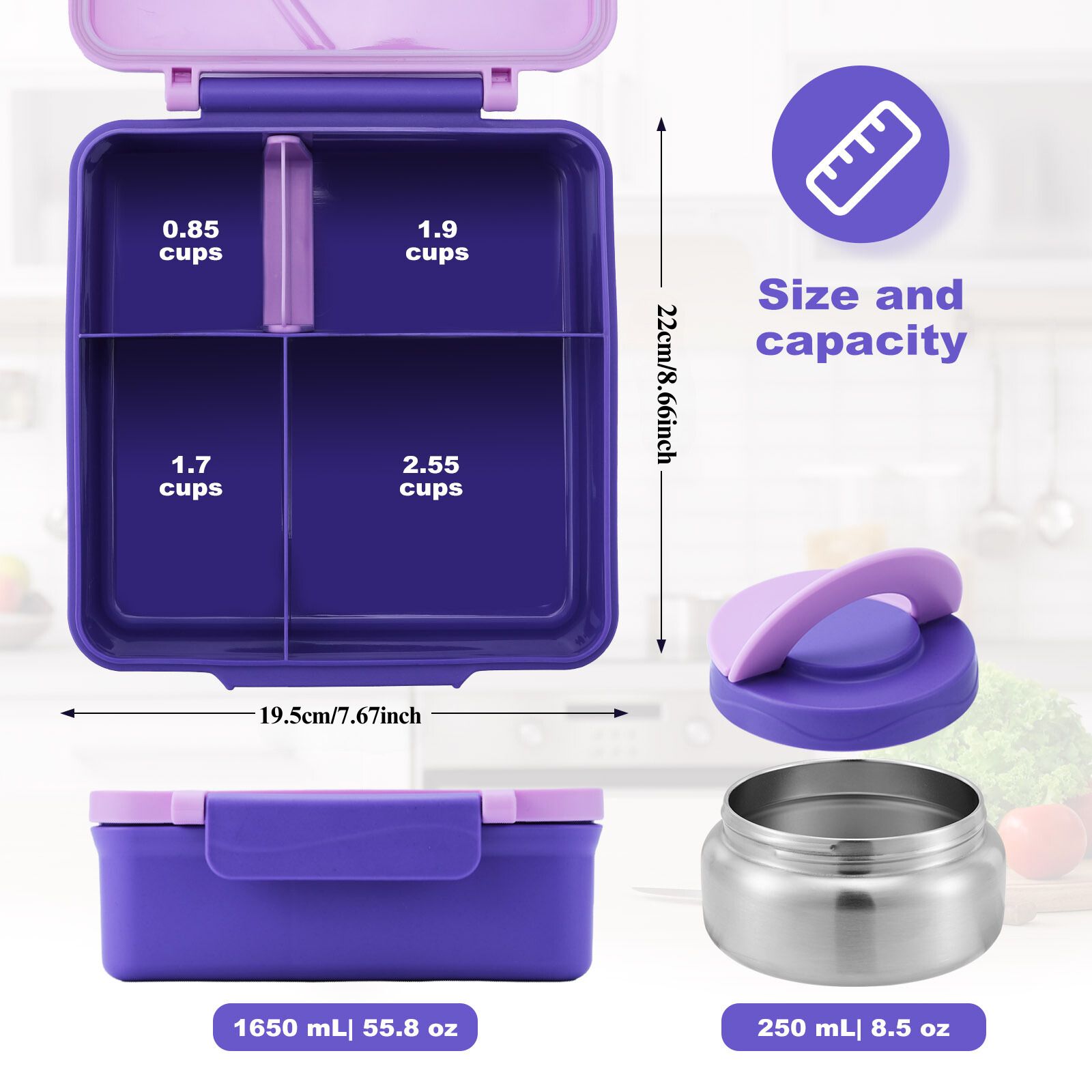 Kotak makan siang empat kisi d - Meal Prep Soup ulasan dan harga