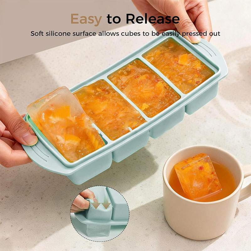Cetakan Es Batu Silikon dengan - Meal Prep Frozen ulasan dan harga