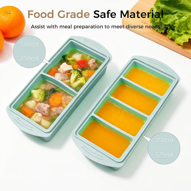 Cetakan Es Batu Silikon dengan - Meal Prep Frozen ulasan dan harga