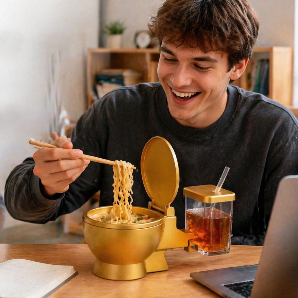 Set Mangkuk Ramen Bentuk Toile - Meal Prep Soup ulasan dan harga
