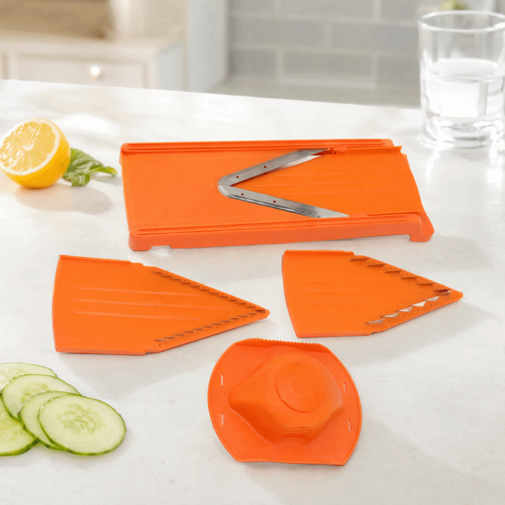 Pemotong Mandolin ABS dengan B - Mandoline Slicer Guard ulasan dan harga